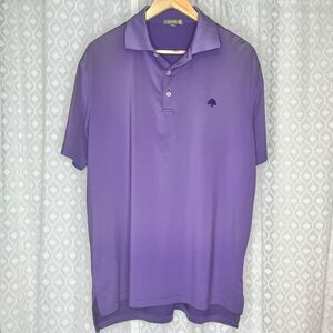 Peter Millar Summer Comfort Purple Golf‎ Polo Shirt Performance Athletic Size M